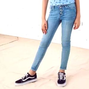 Tilly's RSQ High Rise Ankle Skinny Lightwash Jeans